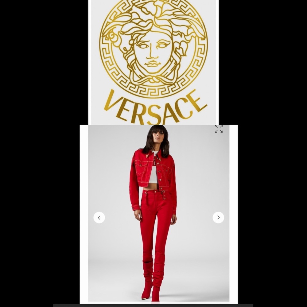 New💕Versace cropped jacket gold hardware - Picture 9 of 9
